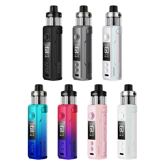 Voopoo Drag S2 60W Box Mod Kit with PnP X Cartridge DTL 2500mAh 5ml, Auto Power Off if no Operation for 10 Minutes