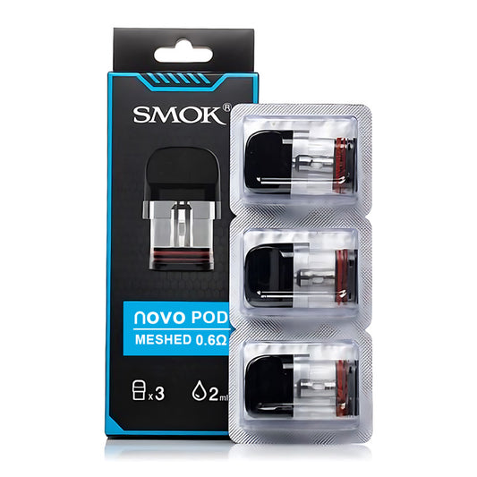 SMOK Novo Pod Cartridge for SMOK Novo, Novo 2, Novo 2s, Novo 3 Kit, Novo 2X Kit, Propod GT Kit, Novo Master Kit, Novo Master Box Kit, NOVO Pro Kit 2ml (3pcspack)