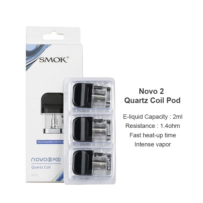 SMOK Novo 2 Pod Cartridge for SMOK Novo, Novo 2, Novo 2s, Novo 3 Kit, Novo 2x, Propod GT Kit, Novo Master Kit, Novo Master Box Kit 2ml (3pcs/pack)