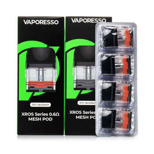 Vaporesso Xros Series Pod Cartridge for Xros  Xros 2 Xros Mini  Xros 3  Xros 3 Mini  Xros Nano  Xros 3 Nano  Xros Pro Xros Cube Pod 2ml  3ml (4pcspack)