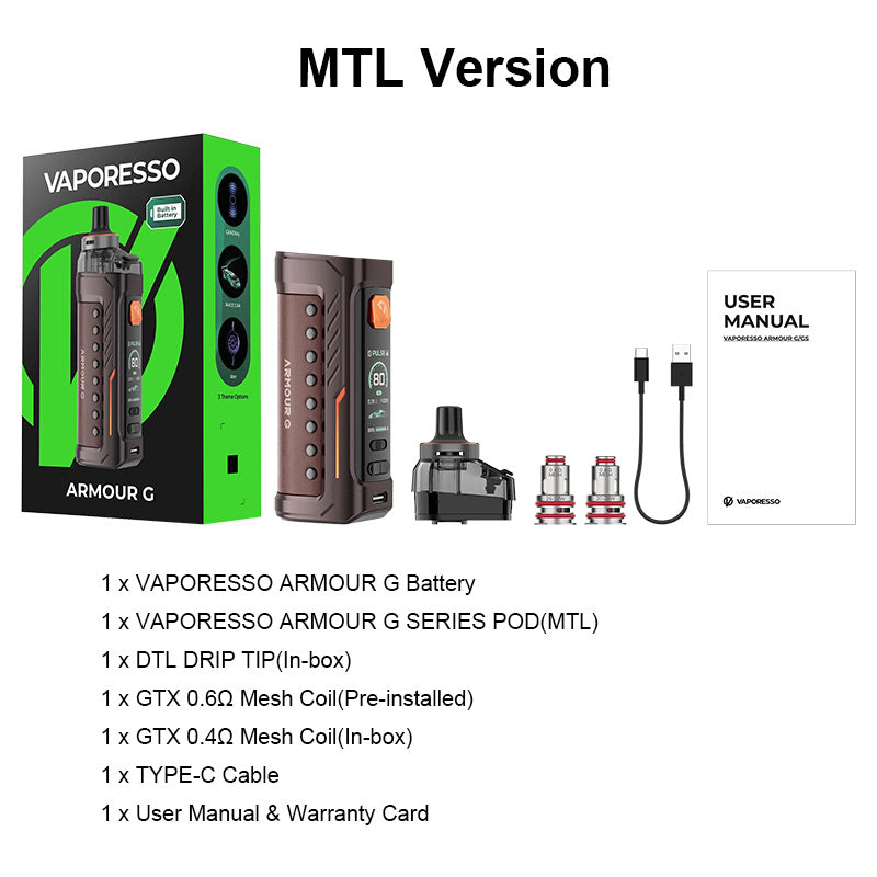 Vaporesso Armour G Pod Mod Kit 3000mAh (Max 80W) 5ml new