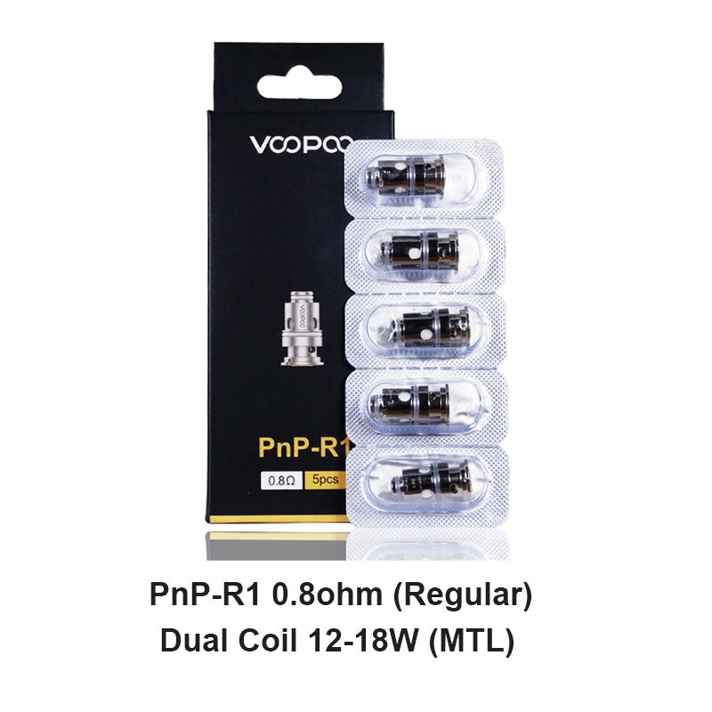 Voopoo PnP Replacement Coils for Drag BabyMini2SX,VINCI Series Kit,Argus Pro,PnP 2022,V.SUIT,Doric 60,Drag E60,Drag H80 S (5PcsPack)