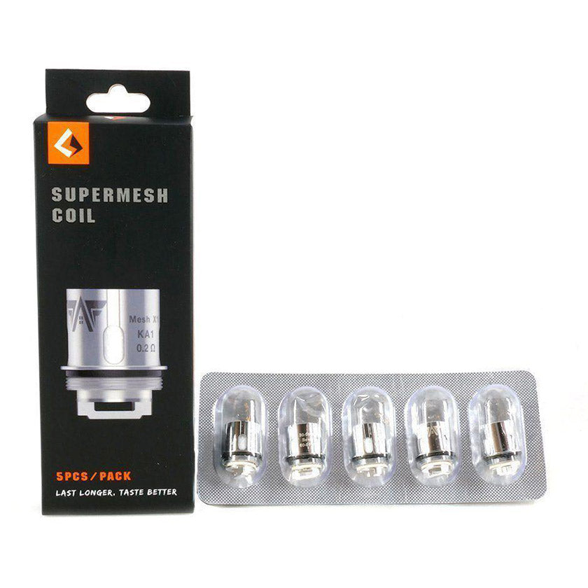 Geekvape Super Mesh Coils (0.2ohm & 0.4ohm) for Aero Mesh,Shield,Cerberus Tank Atomizer，Obelisk C Tank (5pcsPack)